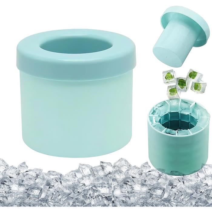 Lot De 2 Bac A Glacon En Silicone,Bacs À Glaçons Avec Couvercle,Sans