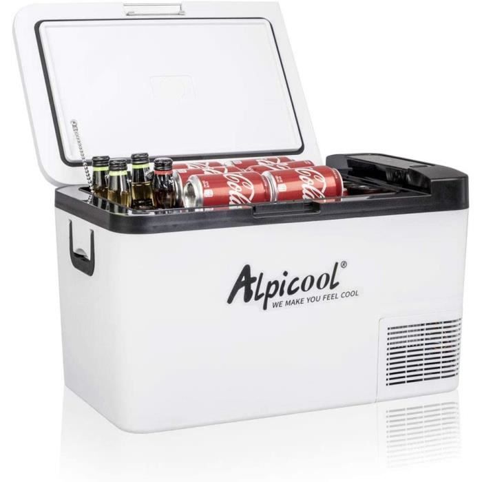 Alpicool-Réfrigérateur portable pour voiture, compresseur à double
