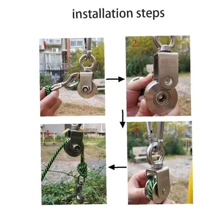 Poulie D'installation De Câble - Poulie Auxiliaire De Traction De Fil