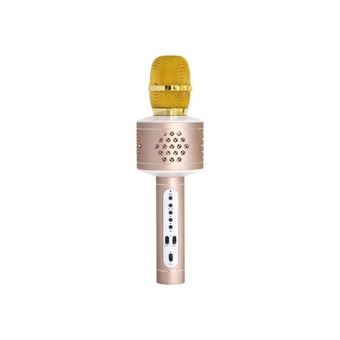 Technaxx MusicMan Karaoke Microphone PRO BT-X35 Microphone argenté(e), or