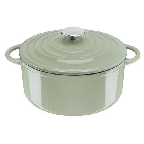Cocotte - Tefal - LOV E2580404 - 25 cm - Vert lichen - Fonte avec revêtement anti-adhésif