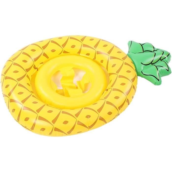 Bouée Flamant Rose Gonflable 90cm - PVC - Pour Piscine Et Plage - Enfants