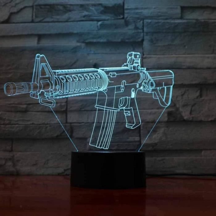 Veilleuse LED Godzilla Shark – Rechargeable, Tactile, Change De Couleur