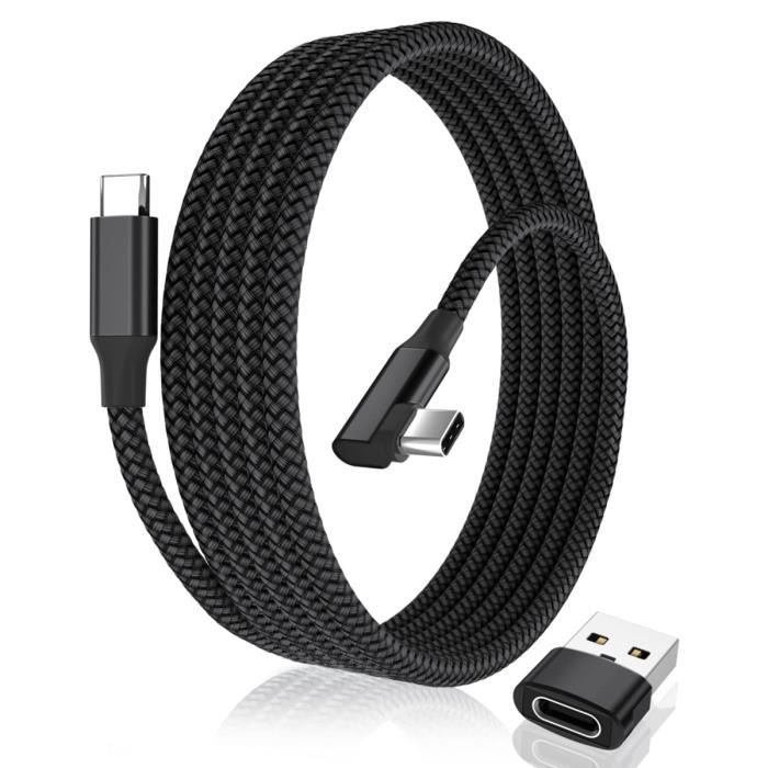 Meukcez Lot 2 Adaptateurs USB-C 90° Pour Garmin – Compatible Fenix 7/6/5, Forerunner 245/255, Vivoactive, Venu – Charge Angle Droit Durable