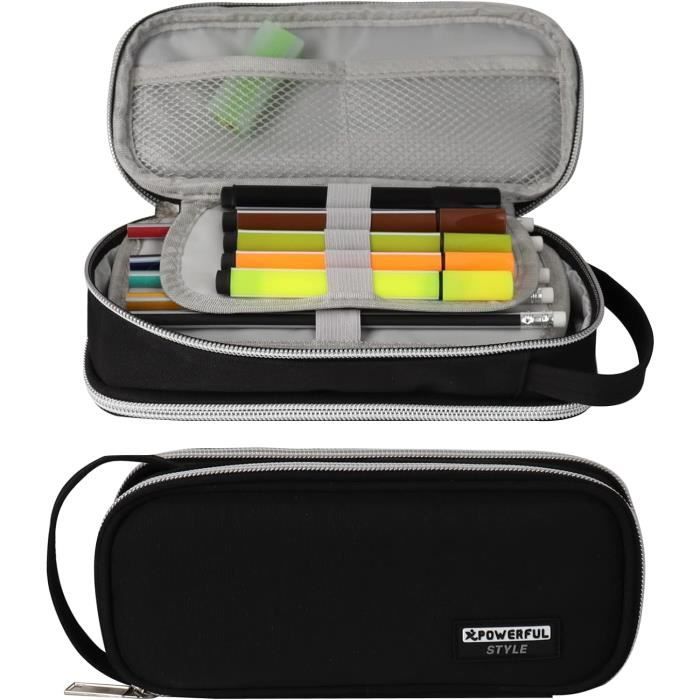 Trousse Scolaire, 72 Crayons Grande Capacité Trousse De Rangement Pour Le Collège Artistes Avec