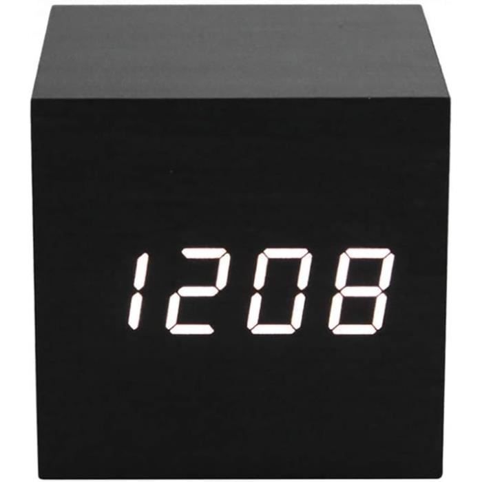VanseRun éveil Digital LED Horloge Numérique Avec 7 Couleus Affichage L'Heure Date Et Température Pour Étudiant, Enfants, Ados