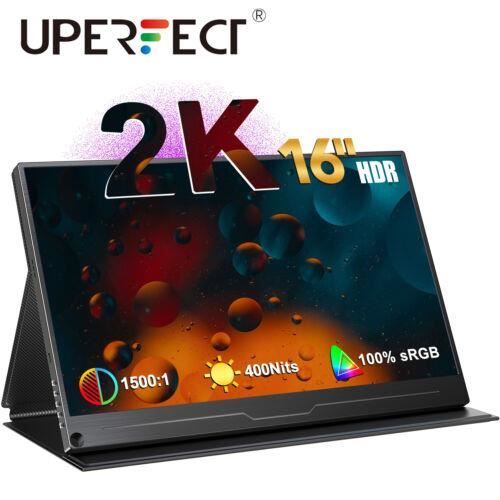 Moniteur portable 16 2K Gaming Monitors Pour Type C QHD Screen Display 100% sRGB – Uperfect 160J01