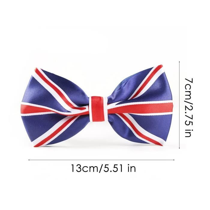 King & Priory Papillon Union Jack Rosso – Farfallino Uomo In Cotone – Accessorio Moda Gran Bretagna