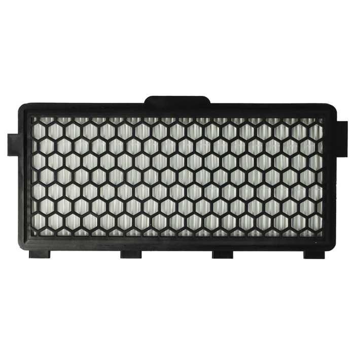 vhbw 1x filtre compatible avec Miele Compact C1 Ecoline C2 Powerline aspirateur - filtre HEPA H11 dévacuation noir / blanc