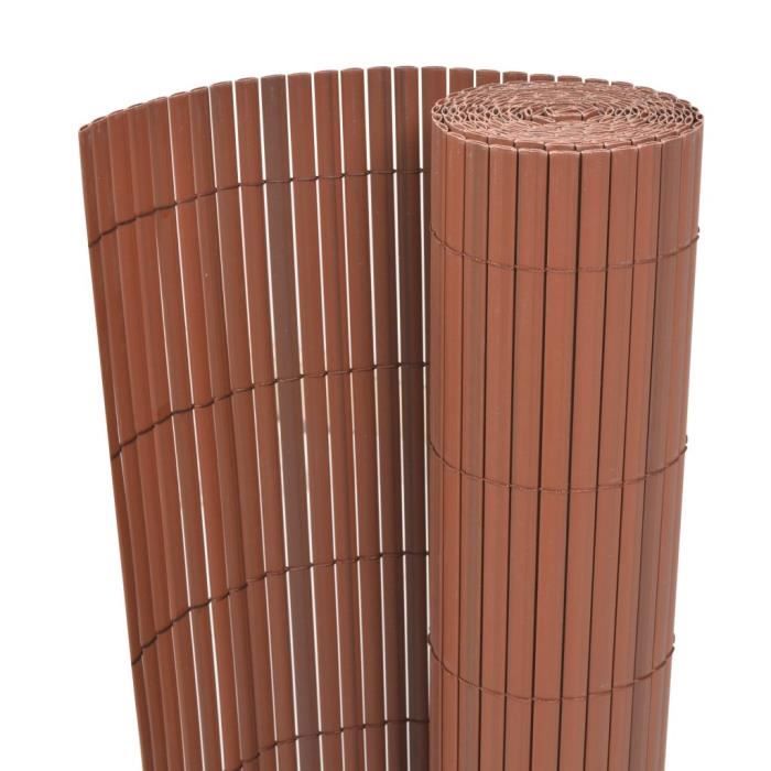 vidaXL Clôture jardin Double face PVC