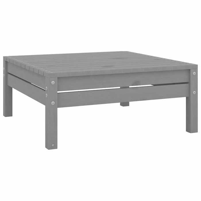 vidaXL Bois de Pin Massif Repose-pied de Jardin Tabouret de Patio Repose-pied de Terrasse Meuble dExtérieur Tabouret de 806579