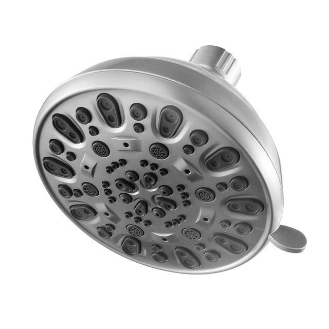 Pomme de douche ronde 1 fonction Forté de KOHLER en nickel brossé, 2,5