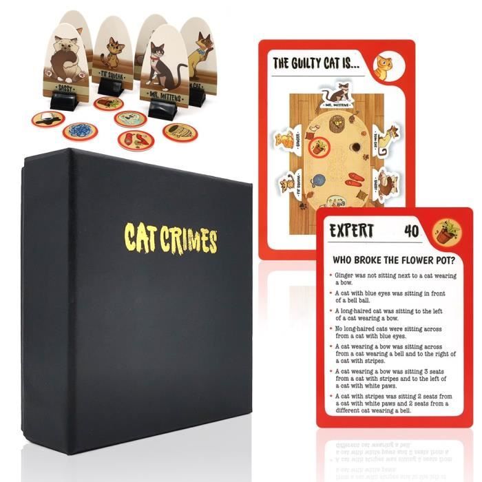 Jeu De Société Mystery Cat Party – MB – Complet Et Rare – Stratégie – Occasion