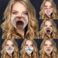 5pc bouche pour la protection contre la poussière masque facial masque drôle masque d'impression de noël j960-1