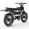 LANKELEISI X-Black-Knight 2 × 1000W double moteurs vélo électrique 45AH batterie électrique 26 "pouces gros pneu E-Bike-1