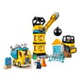 LEGO® 10932 DUPLO Town La Boule De Démolition Jeu De Construction Avec Camion, Grue Et Bulldozer, Jouets Enfants de 2 Ans Et Plus-1