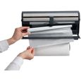 LEIFHEIT Distributeur essuie tout papier aluminium film Parat Royal 25793 Leifheit dévidoir mural pratique 3 rouleaux lames tranchan-1