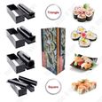 TD® Kit d'outils pour sushi 10 pièces Facile à utiliser Convient à tous les types de personnes Cuisson des Onigiri Moule à S-1