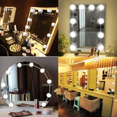 Marco Tielle Hollywood Lampe de salle de bain 4 ampoules pour miroir avec globes IP44 4 x 25 W G9 