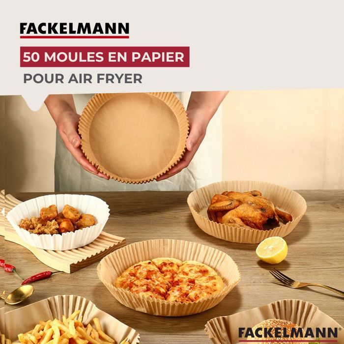 Decora 0320175 Lot De 3 Moules à Savarin En Papier Cuisson 22 X H 7 Cm - 1 Kg