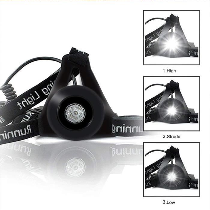 Lampe de course LED Plein air rechargeable par USB - Lampe de marche