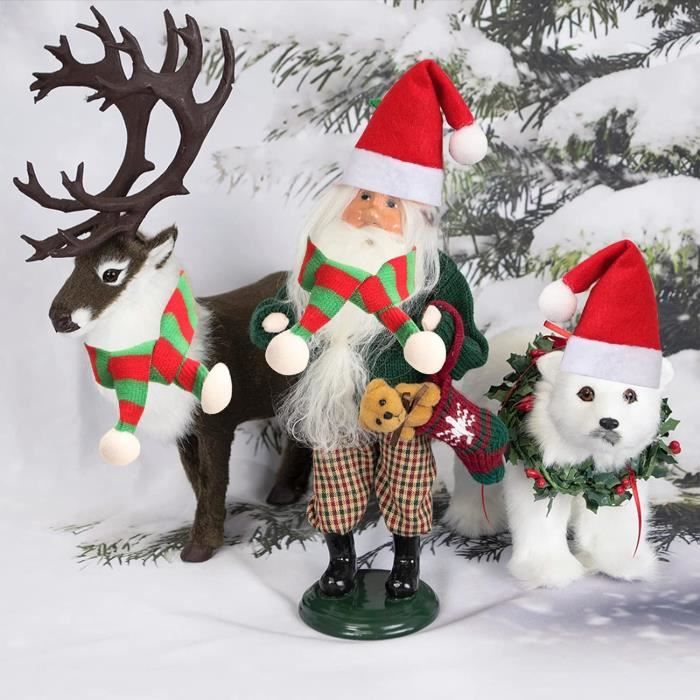 6 Pcs Mini Bonnet De Noel Enfant Chapeau Sucette Bonbons Pour Noël