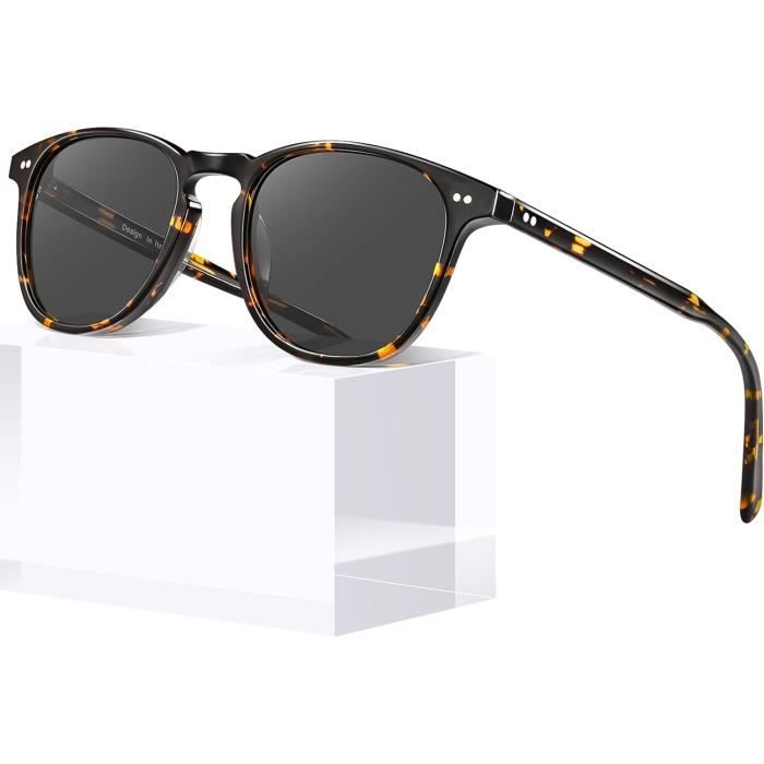 Lunettes De Soleil Femmes BARCUR - Verres Polarisés - Monture Marron Style Ovale - Neuves Avec Étiquettes