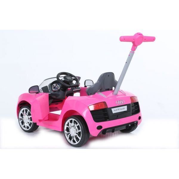 Pink audi push car deals