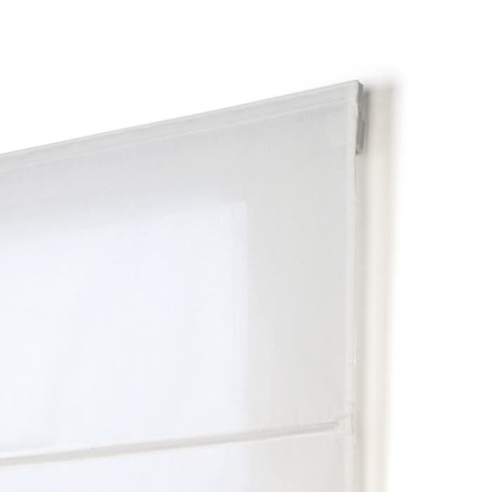 Store Enrouleur Tamisant Lisse Blanc 120x250 Cm – Store Fenêtre Et Porte Occultant Léger Avec Chaîne Sécurité Enfant