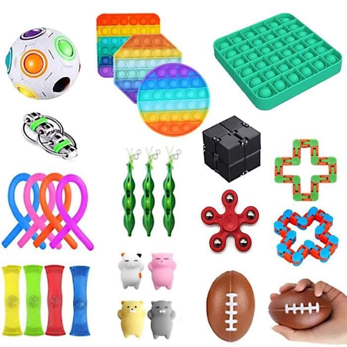 Kit De 4 Cubes Apaisants, Sensoriels Anti-Stress Pour Enfant, Salle De