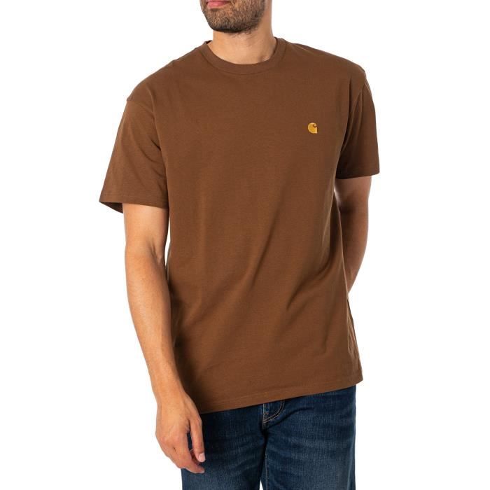 Carhartt WIP - Chase T-shirt - Homme - Marron Marron - Cdiscount