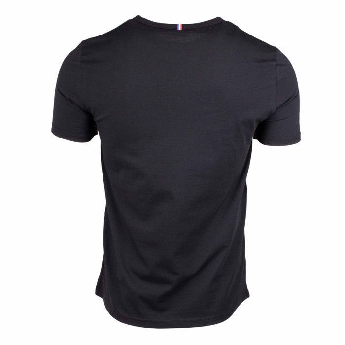T shirt le hot sale coq sportif tricolore noir