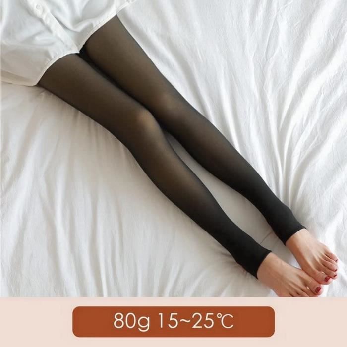 Collants Polaire Femme Grande Taille Collant Chaud Toison Collant Doublé Pola