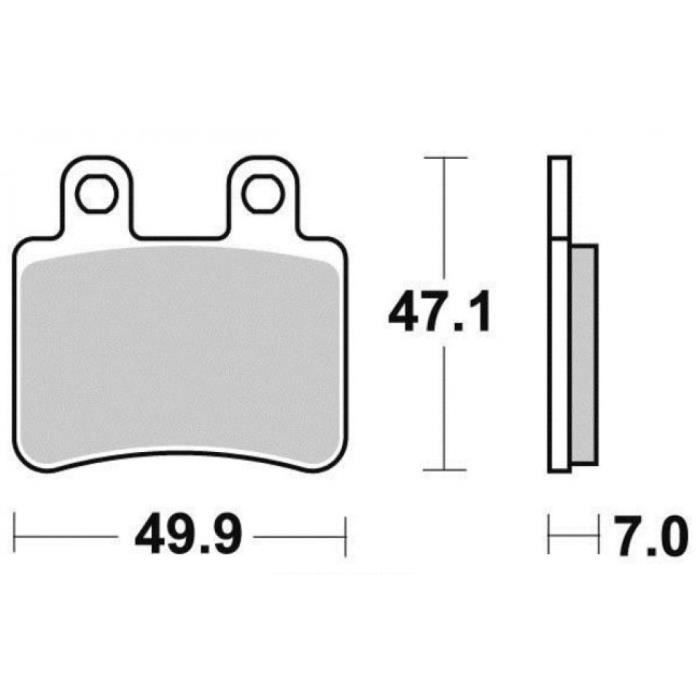 Plaquettes De Frein Tecnium Pour Scooter Peugeot 125 Satelis / SBC 2006-2008 AV - Neuves