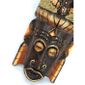 Masque Africain 30cm en Bois d/écor Gecko Sable et Coquillages Cauris