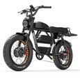 LANKELEISI X-Black-Knight 2 × 1000W double moteurs vélo électrique 45AH batterie électrique 26 "pouces gros pneu E-Bike-2