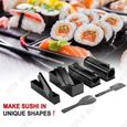 TD® Kit d'outils pour sushi 10 pièces Facile à utiliser Convient à tous les types de personnes Cuisson des Onigiri Moule à S-2