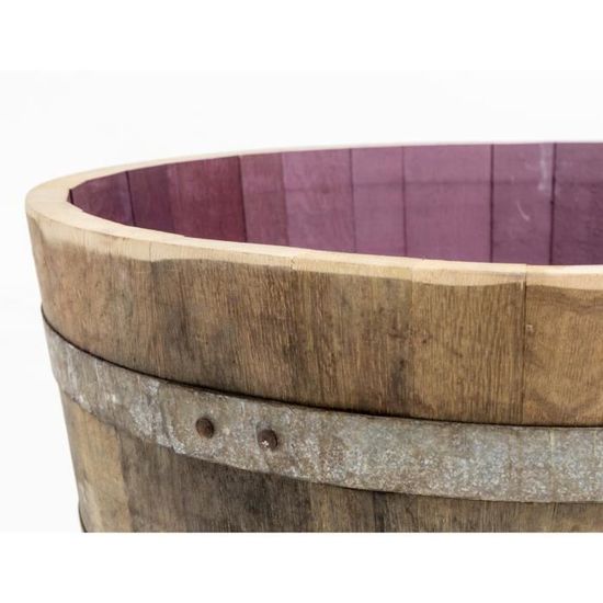 Salon De Jardin En Tonneau De Vin Temesso Demi Tonneau De Vin En Bois De Chene Pot De Fleurs Ou Mini Etang Nature Achat Vente Jardiniere Bac A Fleur Temesso Demi Tonneau De Vin Cdiscount