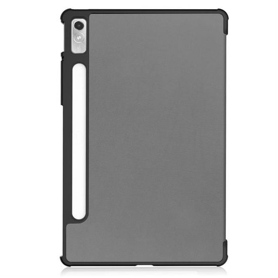 Tablette Coque Lenovo Tab M10 Plus (3rd Gen) 10.61 - Support pliant triple  en cuir PU Simple et durable - Noir - Cdiscount Informatique