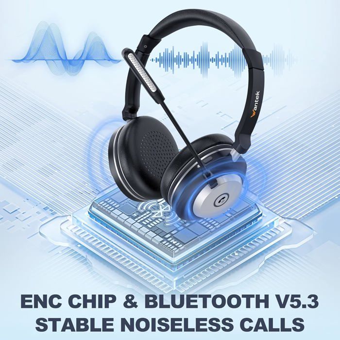Casque Mono Bluetooth Beebang – Réduction De Bruit IA, Micro Clair, Dongle USB Inclus – Parfait Télétravail, Appels - 4