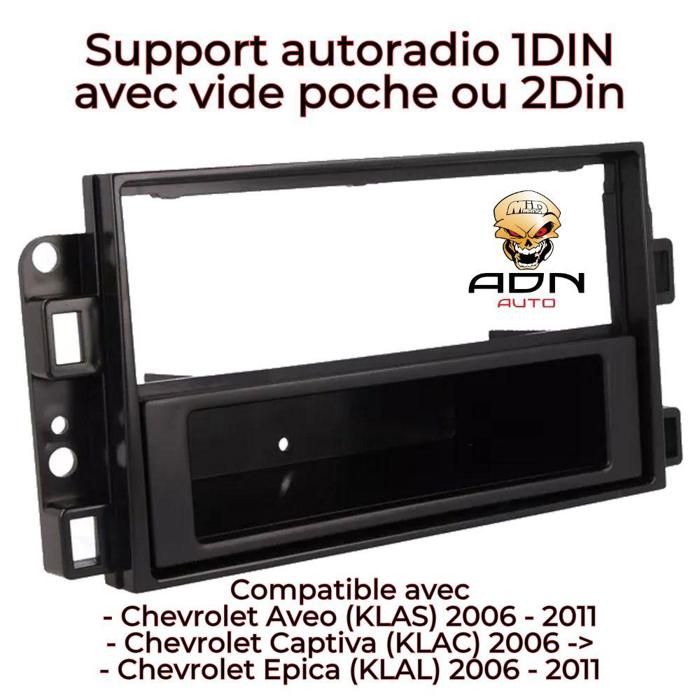 CARAV 11-006 Kit Façade Autoradio DIN Pour Audi A4 B6 2000-2006 Avec Adaptateur Actif