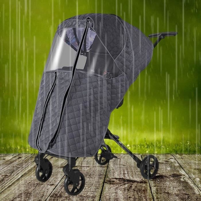 Housse de Pluie pour Poussette - Housse de Poussette Coupe-Vent imperméable  avec Vue dégagée - Protection Universelle Contre Le - Cdiscount  Puériculture & Eveil bébé