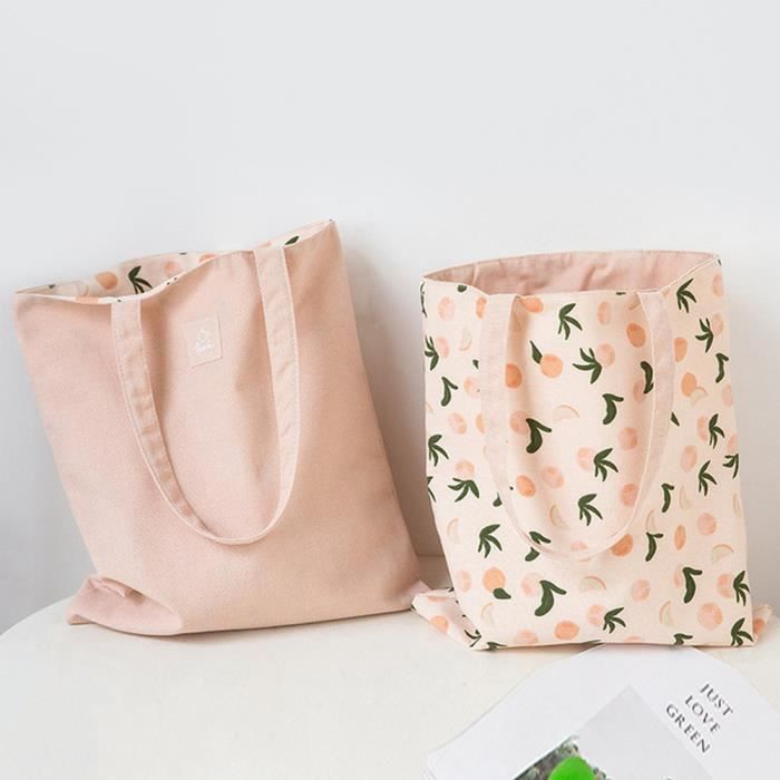 Avocat Sac main double face en tissu de bl Millet pour femmes