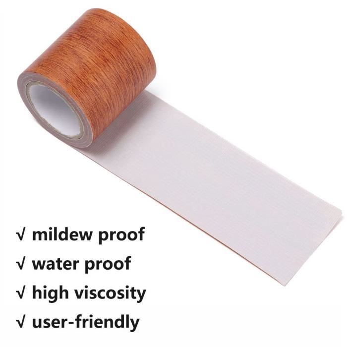 Ruban Adhésif Effet Bois - Chêne Brun, 8 Cm X 4,57 M (2 Rouleaux) | Pour Meubles, Murs, DIY | Imperméable, Facile à Poser