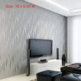 MTEVOTX Papier peint , Papier peint 3D, papier peint intissé, pour salon, chambre à coucher, porte murale, 0,53×10 m(couleur crème)-3