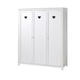 Chambre complète - Vipack - Lit 90x200 - Chevet 3 tiroirs - Armoire 3 portes - Blanc-3