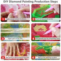 Kit De Peinture Diamant 5D – Poule De Ferme, Toile 30x40cm, Strass Brillants Pour Déco Murale DIY