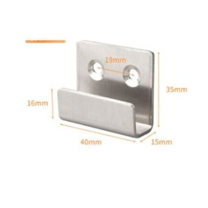 Crochet Echelle Lot De 5 Crochets Muraux OrgaTech - Charge 30 Kg - 140x115 Mm - Tube Acier Gommé Rouge - Universel Crochet Mural