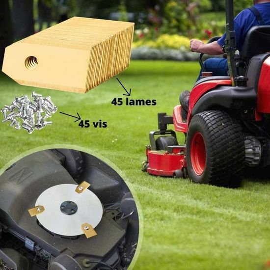 Lames De Rechange Segway Navimow - 12 Pièces + Vis, Pour Robot Tondeuse I105E, H500E, X315E, Etc.