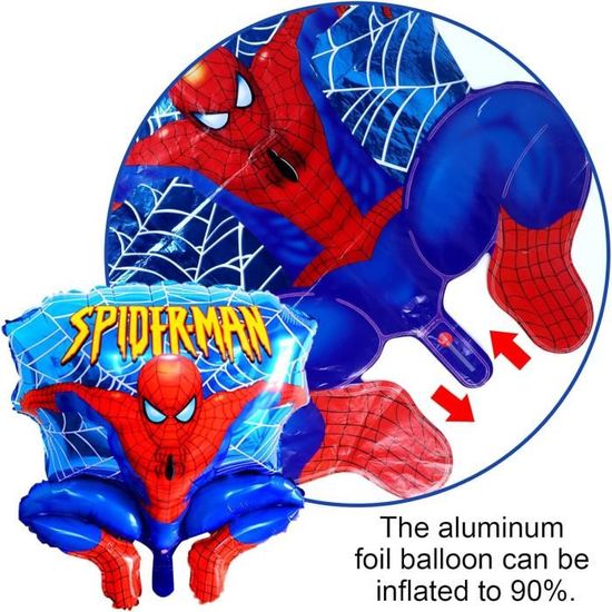 75 Pcs Ballon Spiderma Anniversaire 4 Ans, Decoration Anniversaire Garcon 4  Ans Spiderma, Spiderma Deco Ballon Helium, Arche [H1899] - Cdiscount Maison